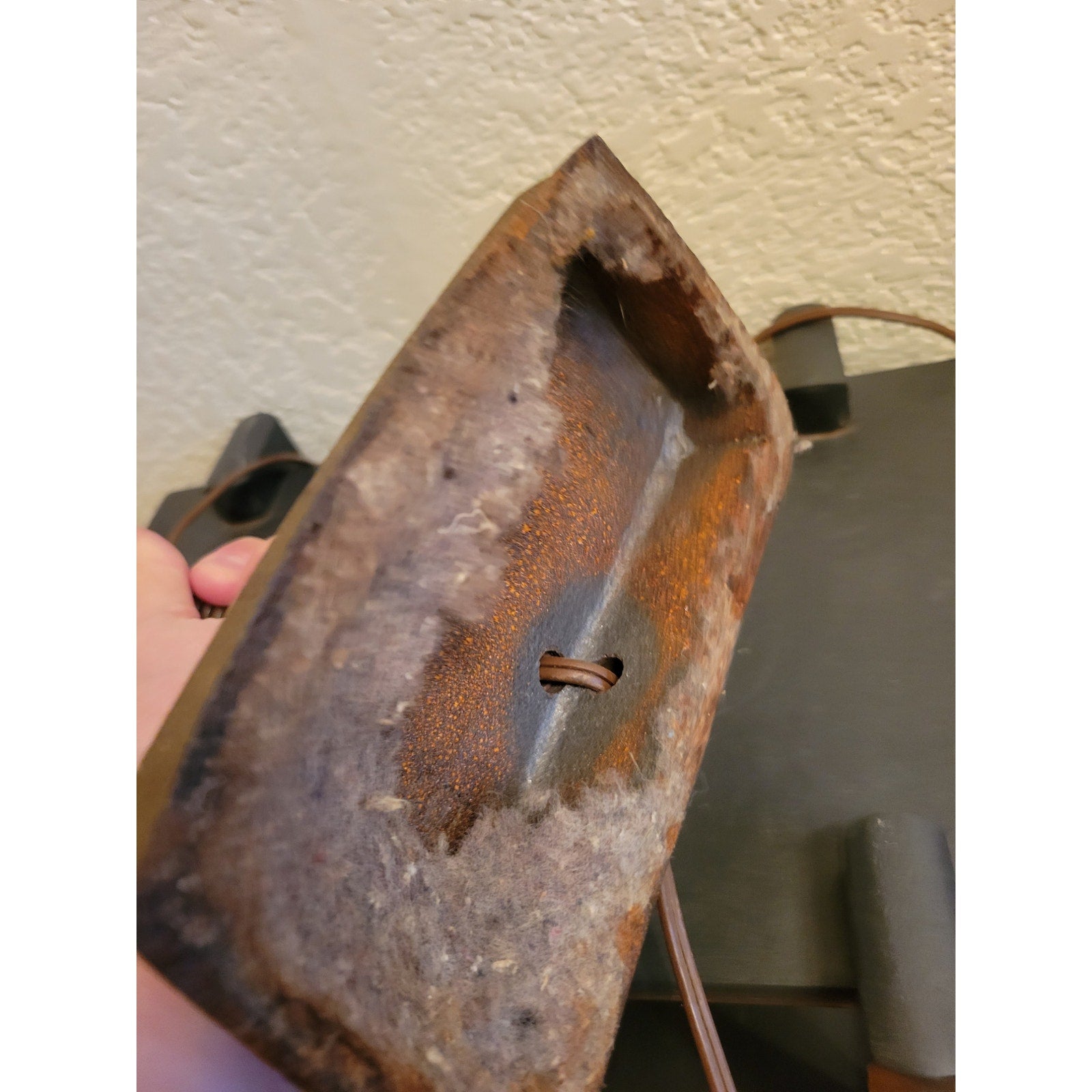 Antique Art Deco Cast Iron Gooseneck Desk Lamp w/Pen Holder, detail features