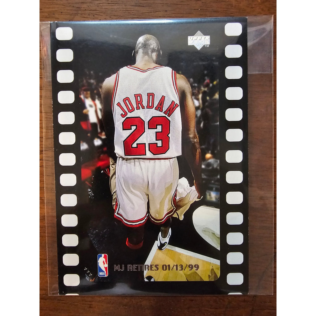 Michael Jordan 1999 Upper Deck #C23 - Bonus Card - MJ Retires -Jumbo