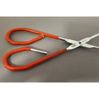 Vintage Ekco 10-1/2" Red Rubble Handle Stainless Steel Tongs - USA