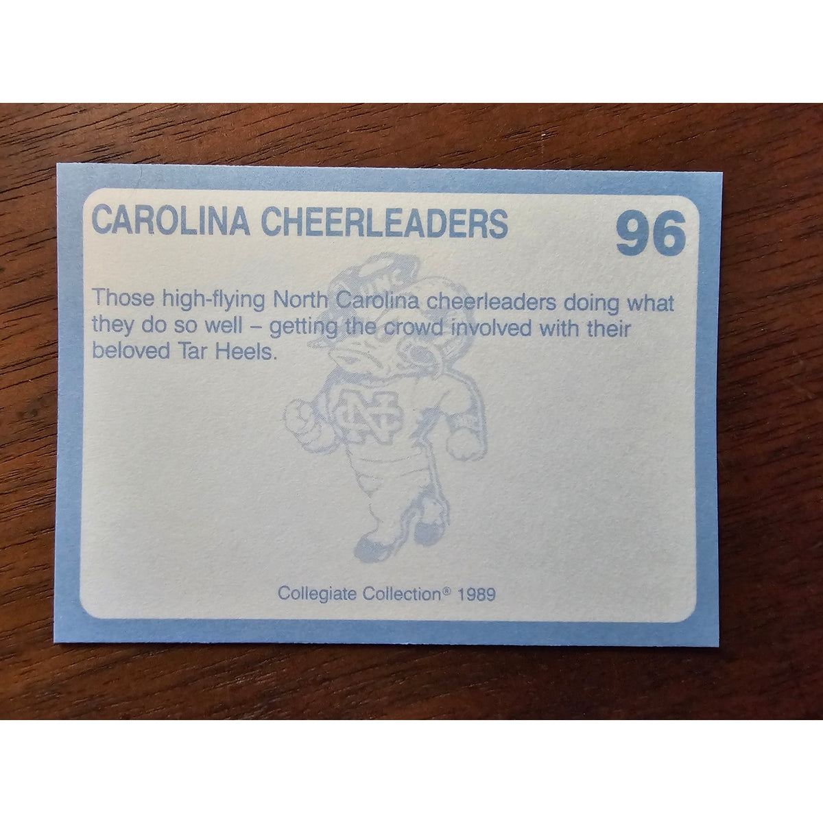 Cheerleaders 1989 Collegiate Collection #96 - North Carolina's Finest-Fresh Pull