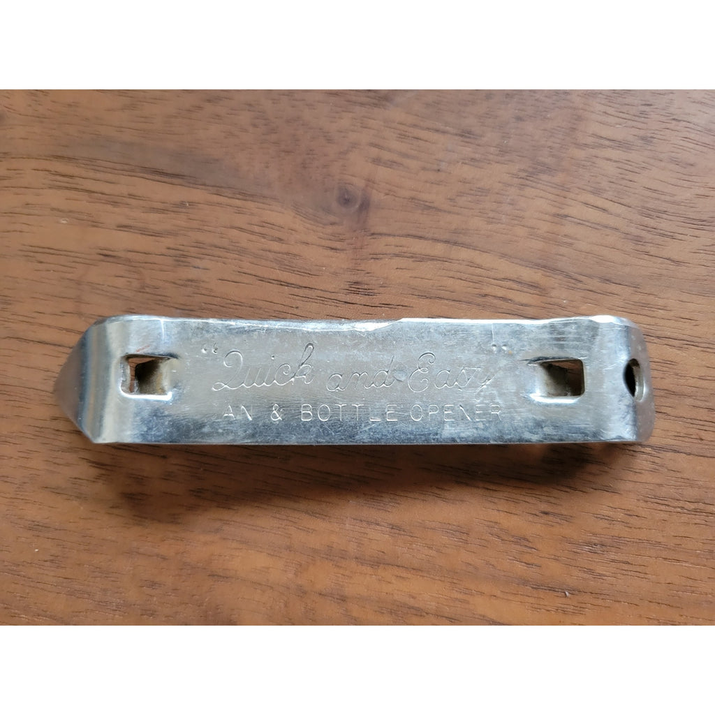 Vintage "Quick and Easy" 4" Can and Beer Bottle Opener - Made in USA
