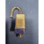 Brinks Heavy 60mm Hardened Laminated Padlock with Key - 2-1/2" x 2" -works great