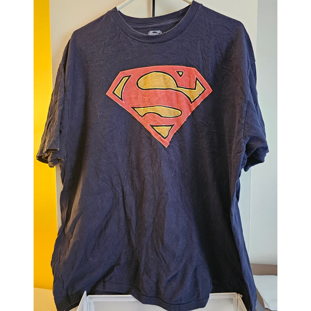 Superman (DC Comics) - Men's Navy Blue T-Shirt - XXL/2XL
