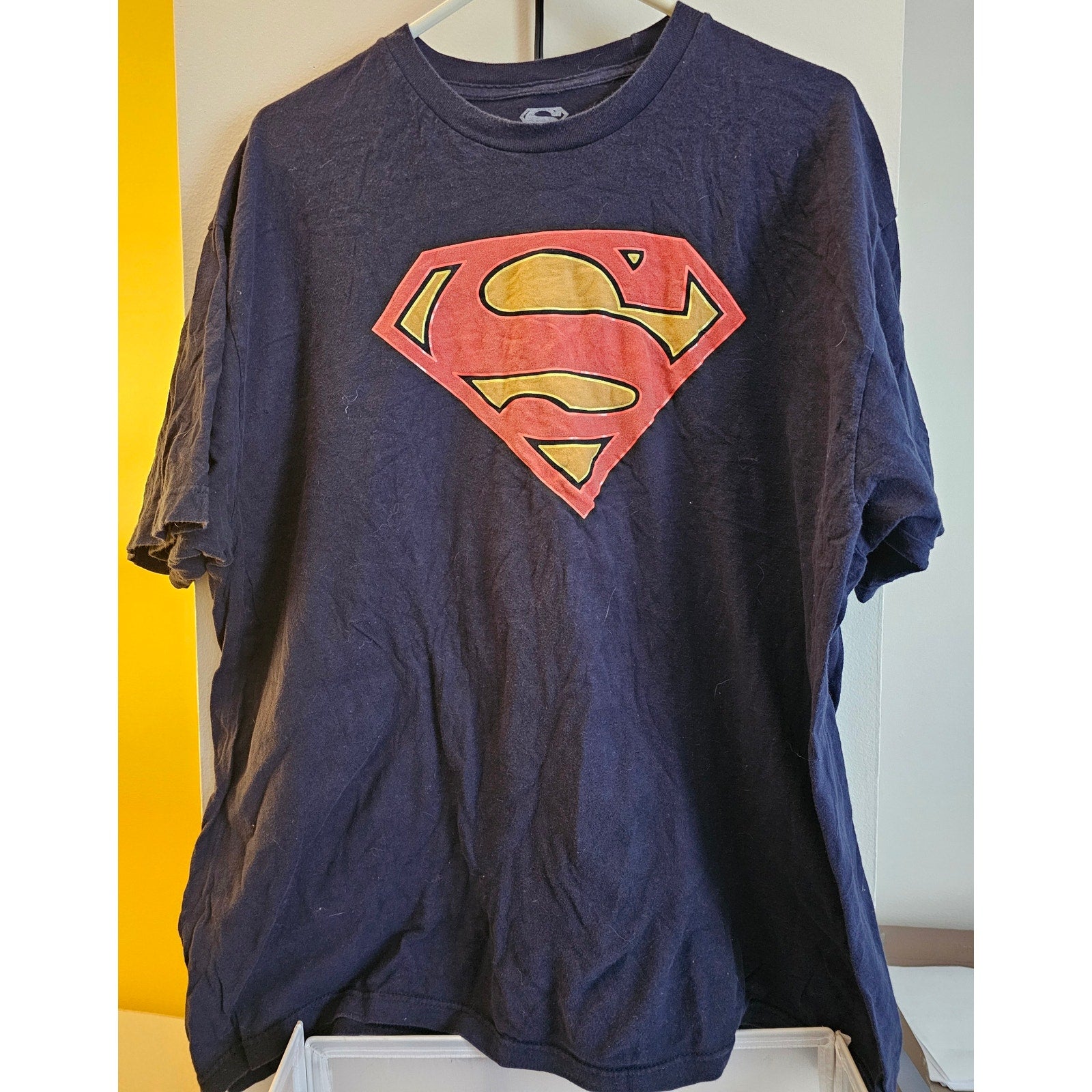 Superman (DC Comics) - Men's Navy Blue T-Shirt - XXL/2XL