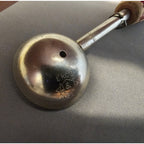 Vintage A&J Ekco Red Wood Handled Double Ended Melon Baller - Made in USA