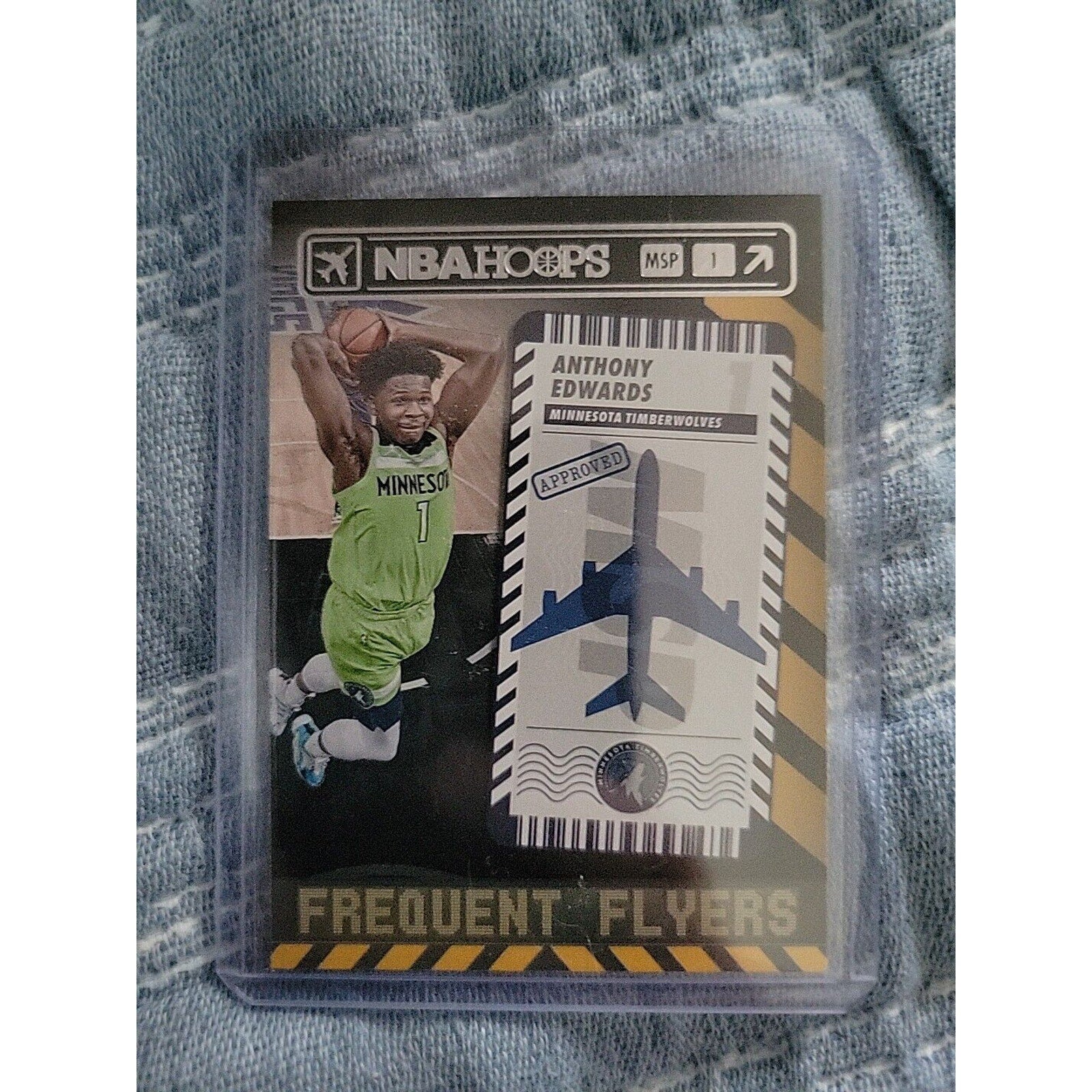 Anthony Edwards 2021-22 Panini Hoops #7 - Frequent Flyer - Timberwolves