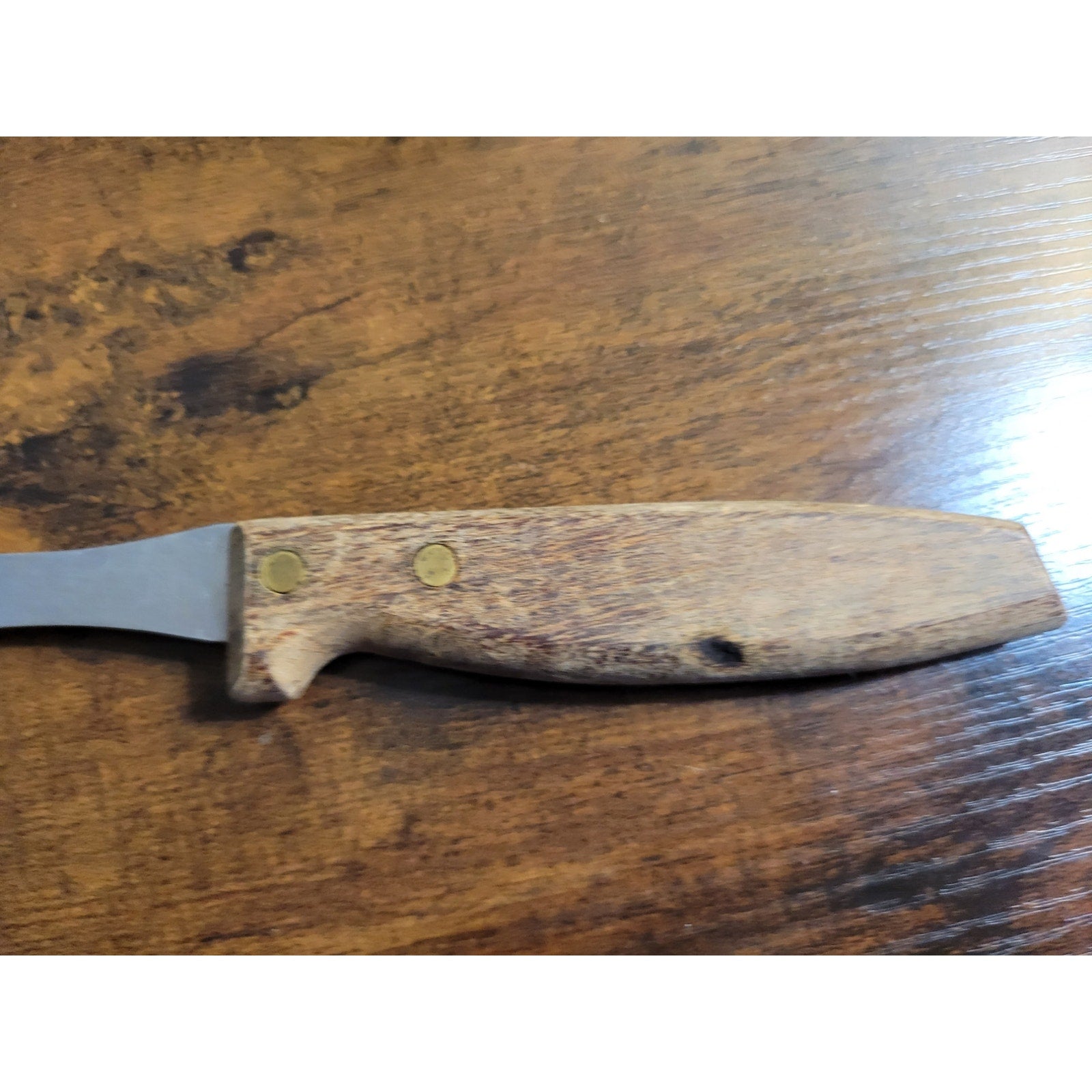 Vintage 2-Prong Serving Fork w/Wooden Handle - 10” Length