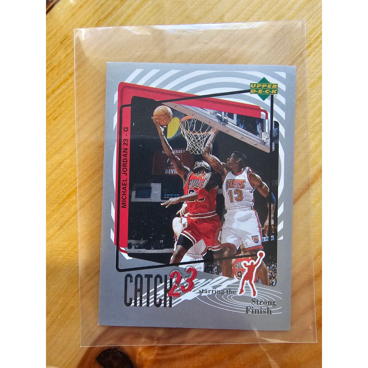 Michael Jordan 1997-1998 Upper Deck Catch 23 Sticker #MJ166 - Bulls - NBA