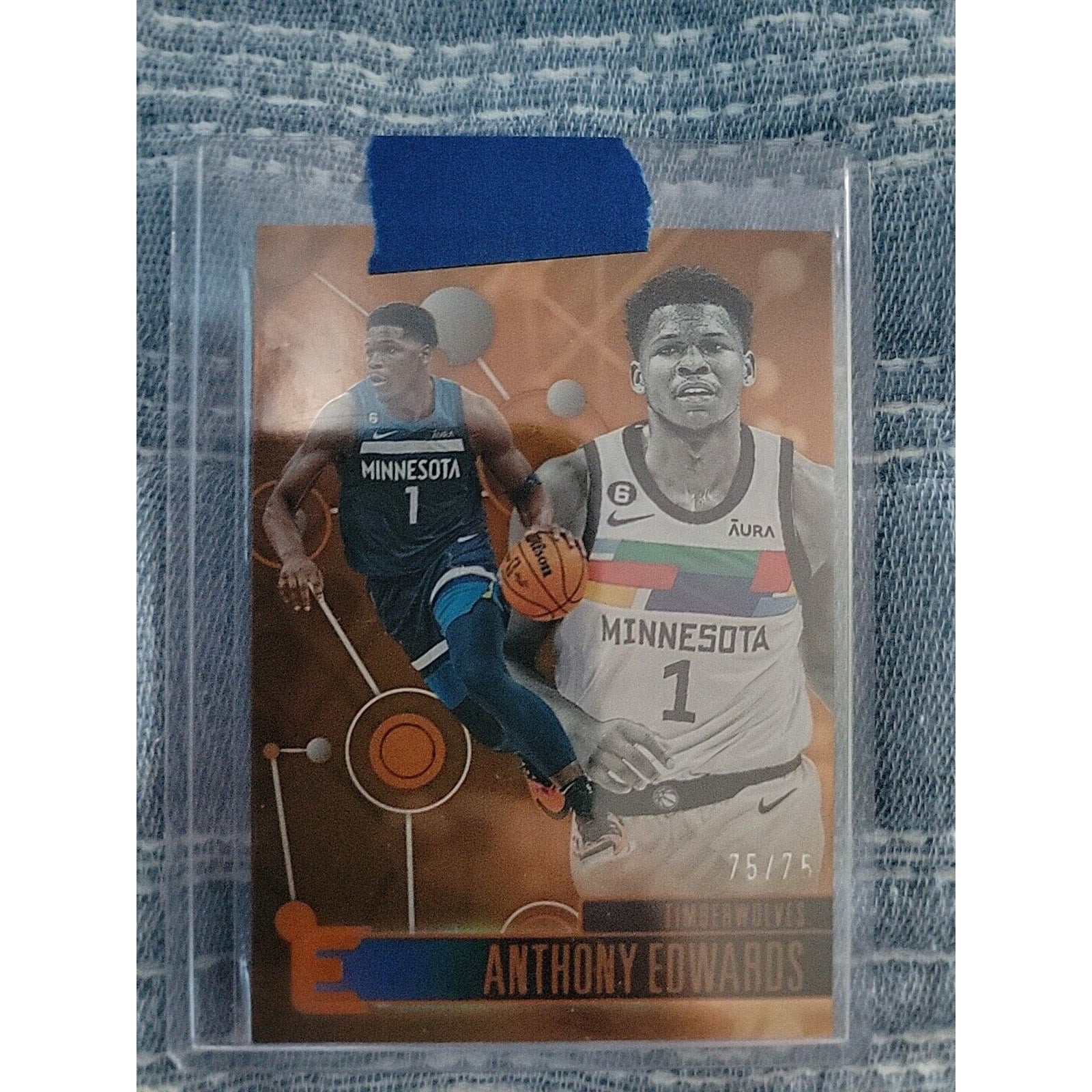 Anthony Edwards 2022-23 Panini Chronicles #229 - Orange Essentials s/n 75/75