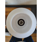 Vintage Flush Mount Ceiling Light Shade - 8" Diameter Frosted Glass Globe