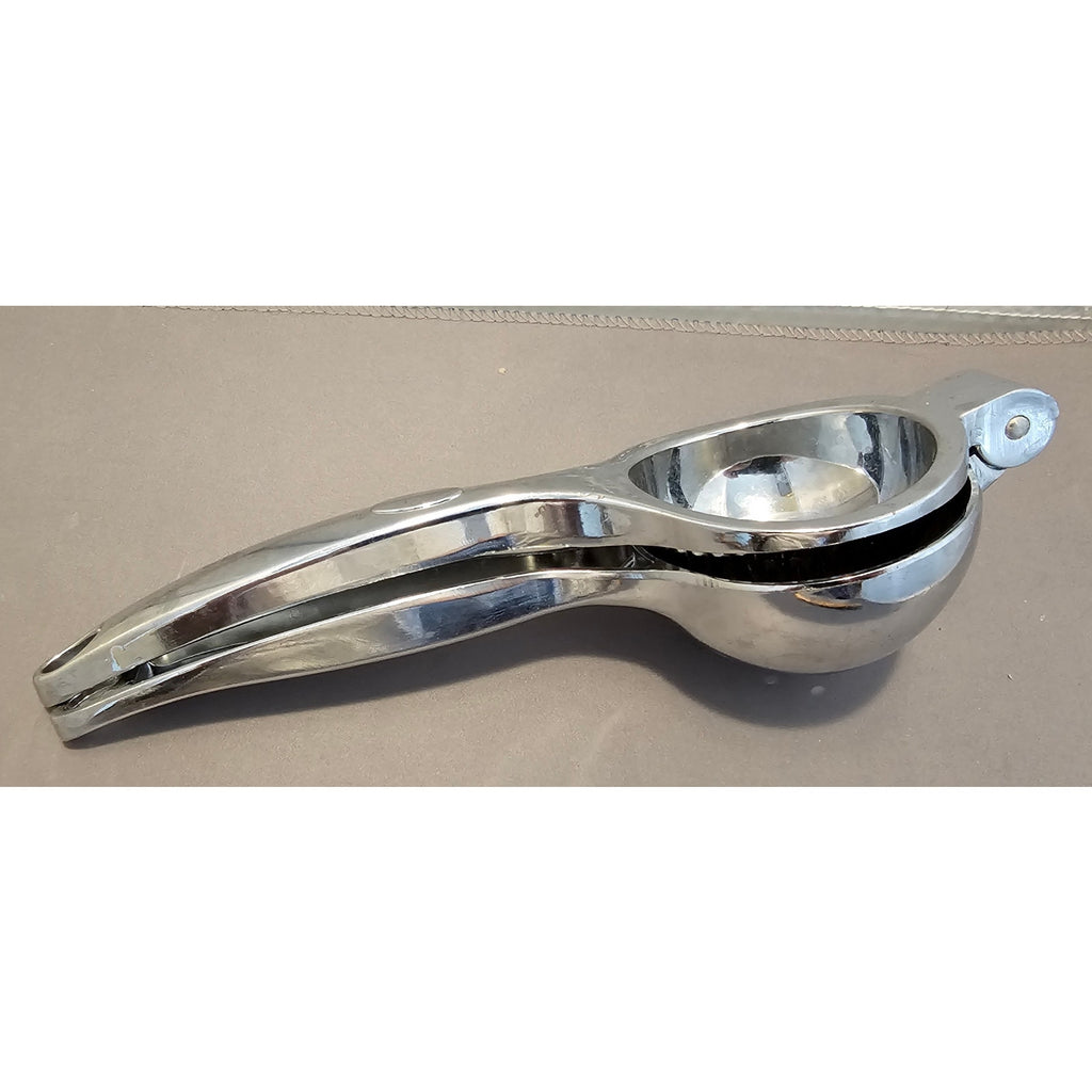 Silver Heavy-Duty Metal Citrus/Lemon/Lime Squeezer/Juicer - 8-1/2" long
