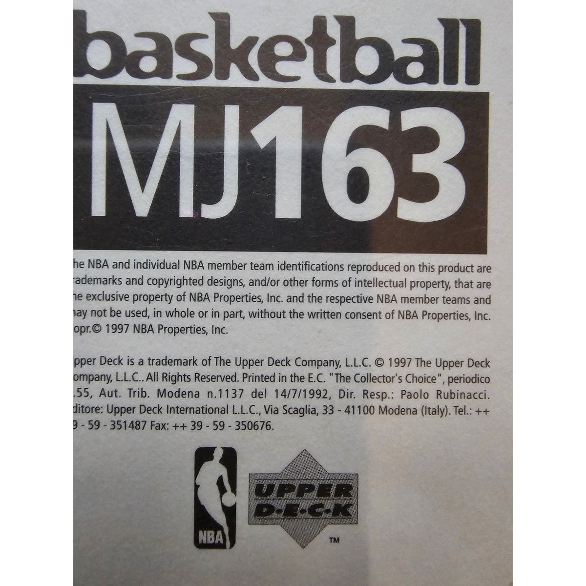 Michael Jordan 1997-1998 Upper Deck Catch 23 Sticker #MJ163 - Bulls - NBA