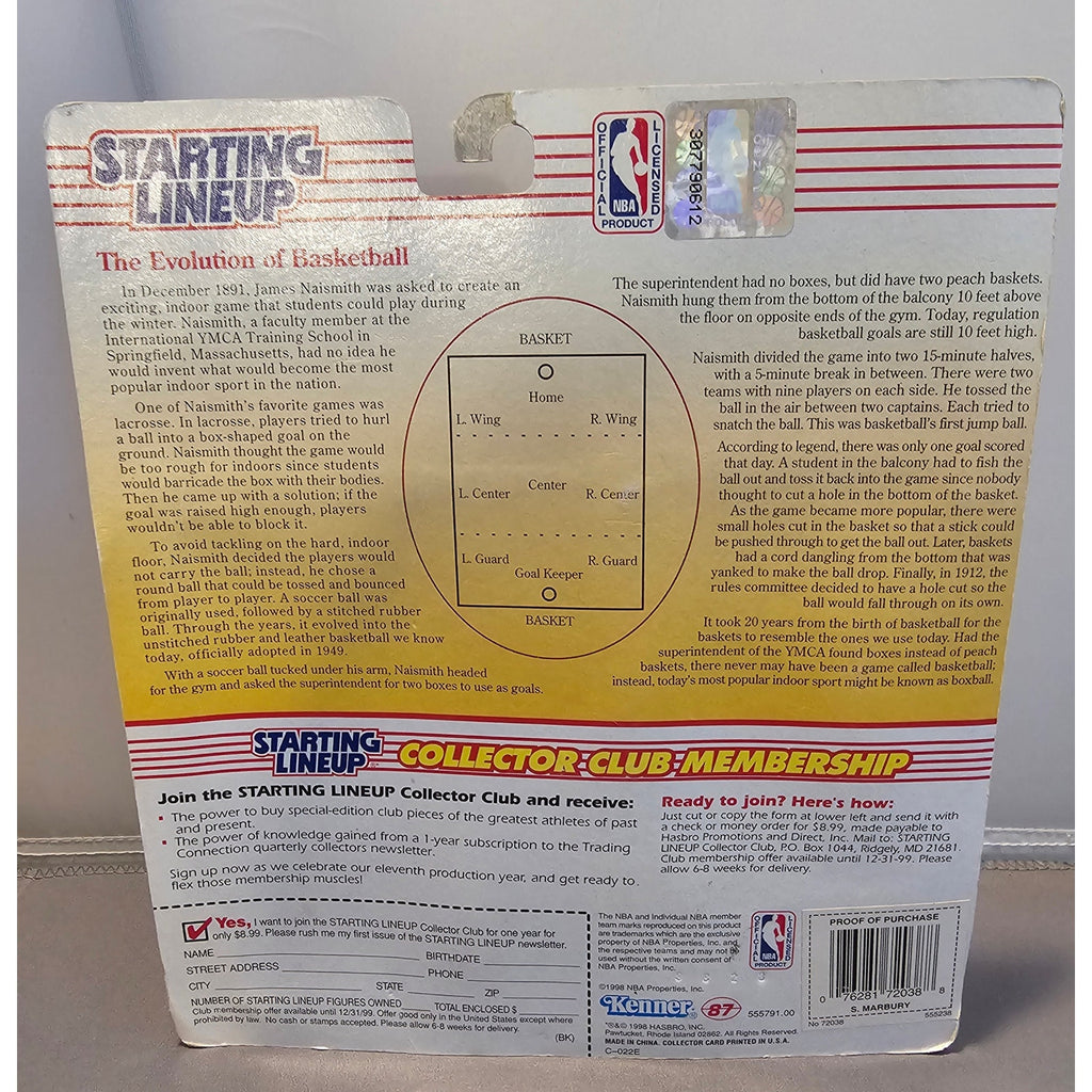 Vintage 1998 Kenner/Starting Lineup 72038 Stephon Marbury Minnesota Timberwolves