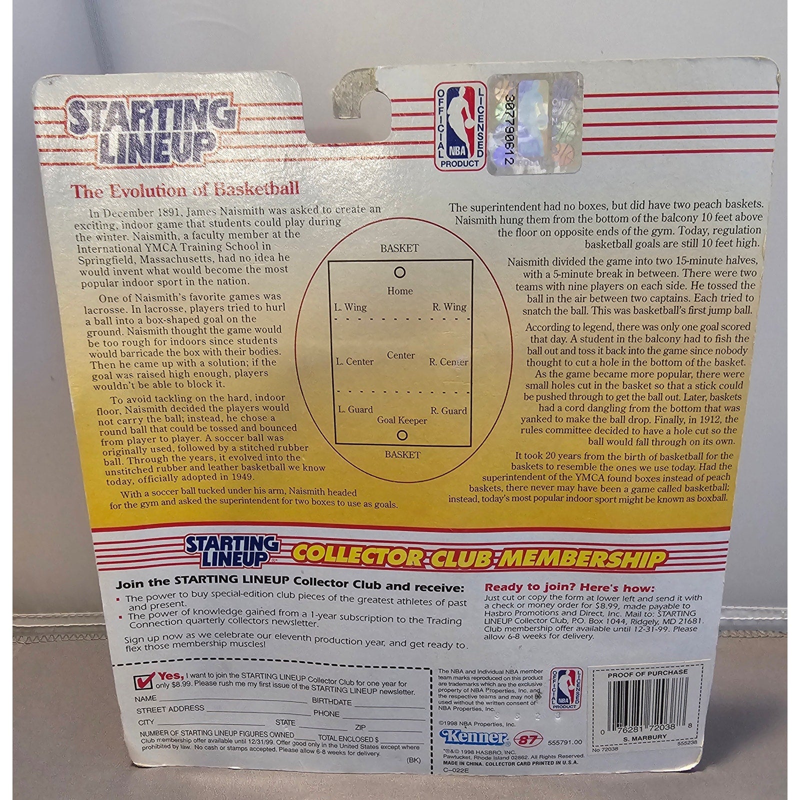 Vintage 1998 Kenner/Starting Lineup 72038 Stephon Marbury Minnesota Timberwolves