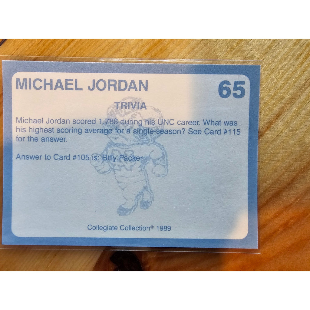 Michael Jordan 1989 Collegiate Collection #65 - Carolina's Finest - Fresh Pull