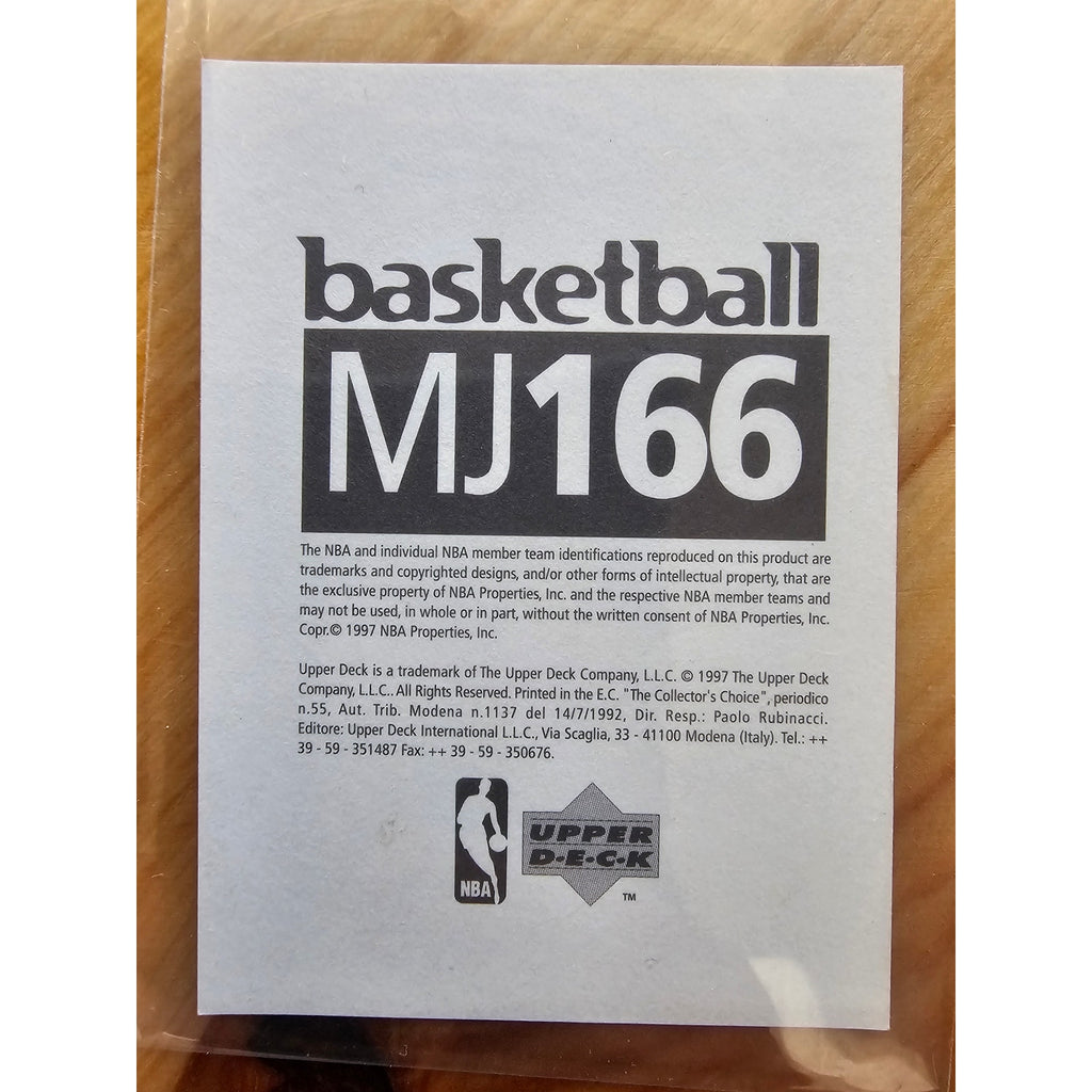 Michael Jordan 1997-1998 Upper Deck Catch 23 Sticker #MJ166 - Bulls - NBA