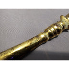 Vintage 8" Gold Brass Letter Opener w/Pineapple Design