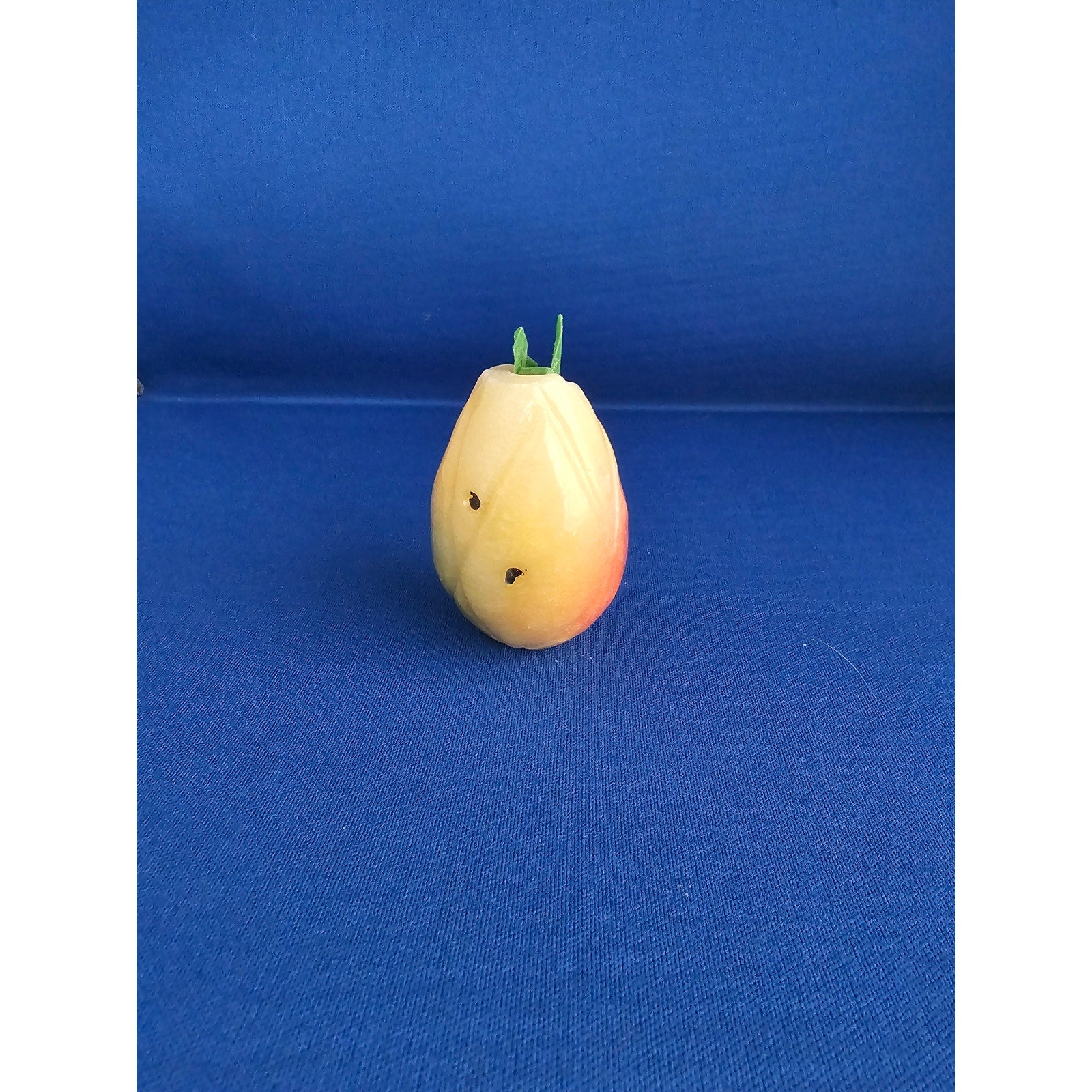 Vintage Alabaster Marble Carved Stone Fruit - Small 2-1/2" tall - Pineapple