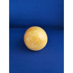Vintage Alabaster Marble Carved Stone Fruit - Medium 2-1/2" tall - Apple Yellow