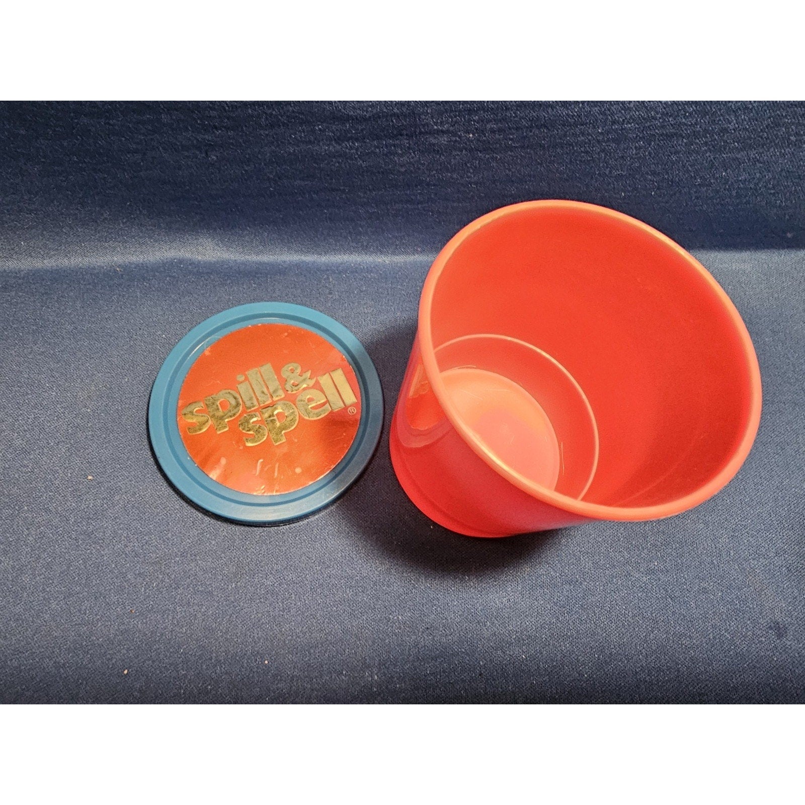 Vintage 1972 Parker Brothers #102 - Spill & Spell Dice Game - Cup & Lid ONLY