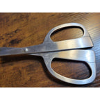 Norpro Silver Stainless Steel Salad Tongs - Spoon & Fork - 10-1/2" Long (used)