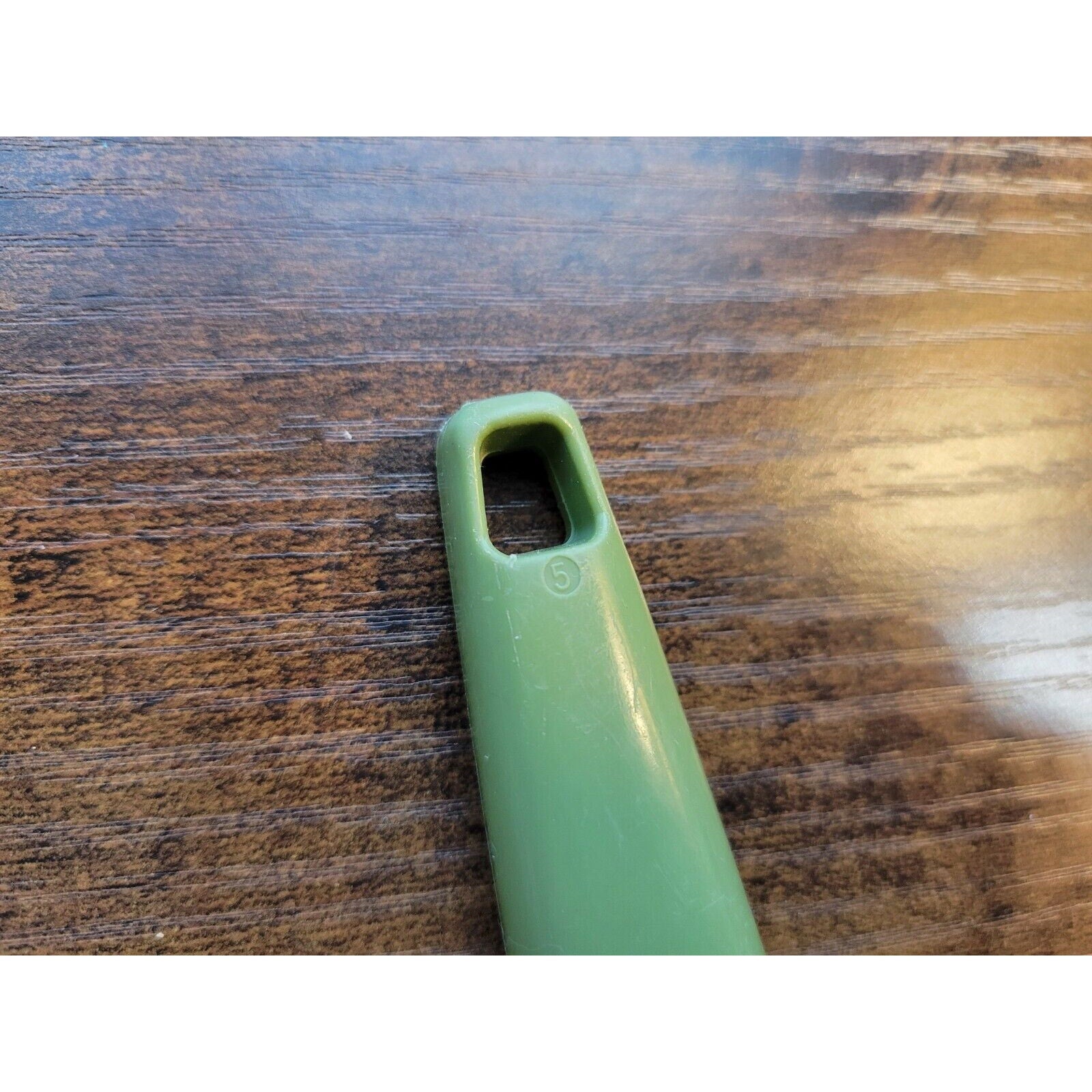 Vintage Plastic Avocado Green Handle Strainer/Sifter - Mid-Century, MCM, Retro