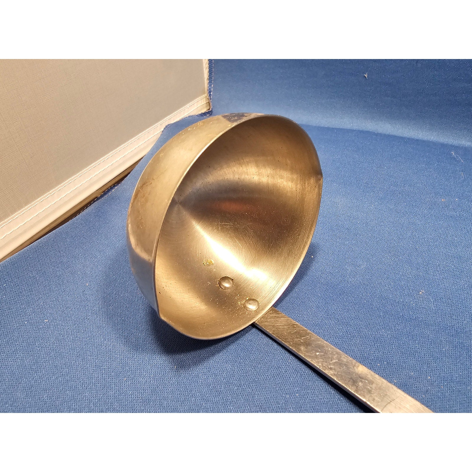 Vintage Royal Brand Sharpcutter Stainless Steel Soup Ladle w/Plastic Handle