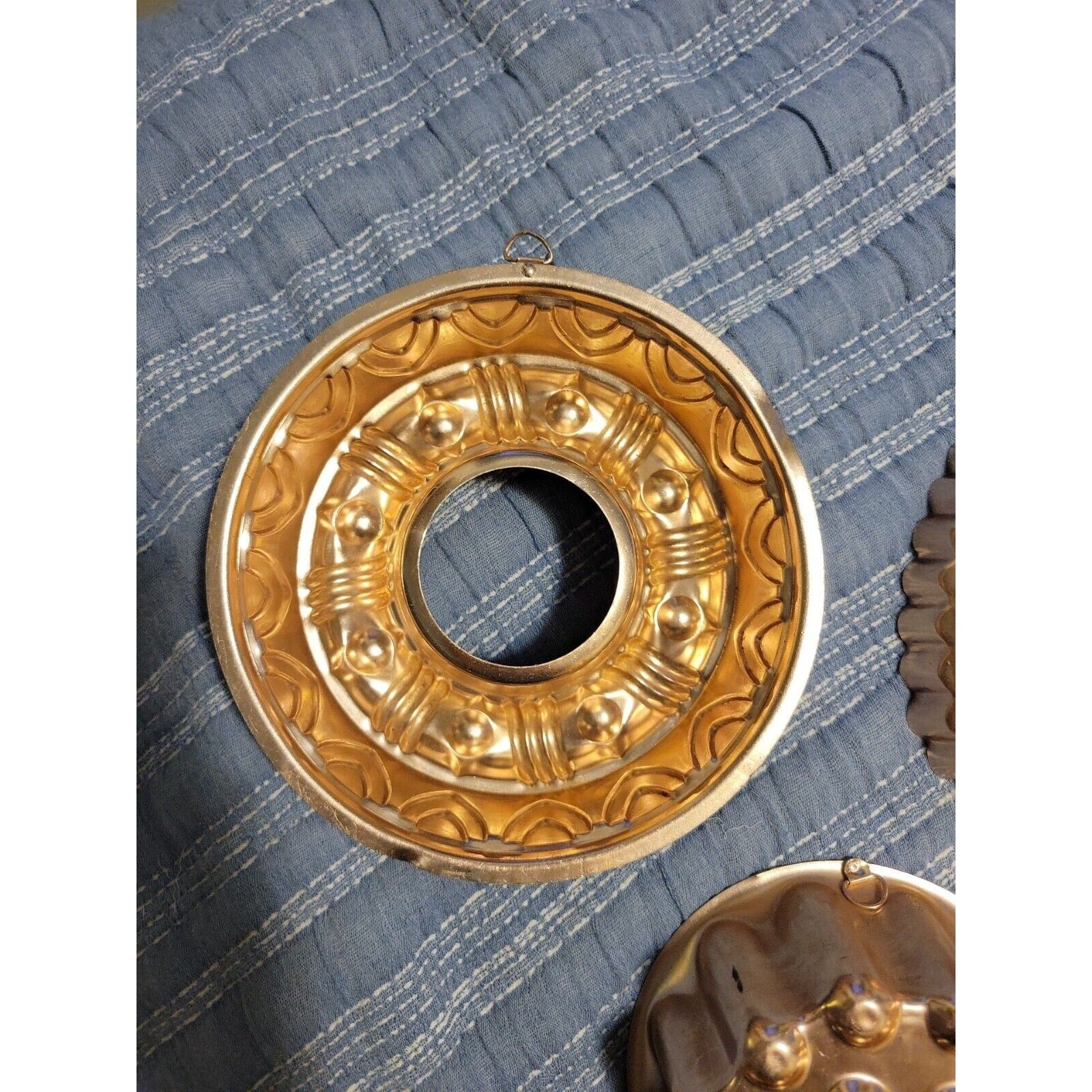 Set of 3 Mid Century Copper Molds Wall - 9-1/2" (3-1/2 cups, 7" (2-1/2) & 4 cups