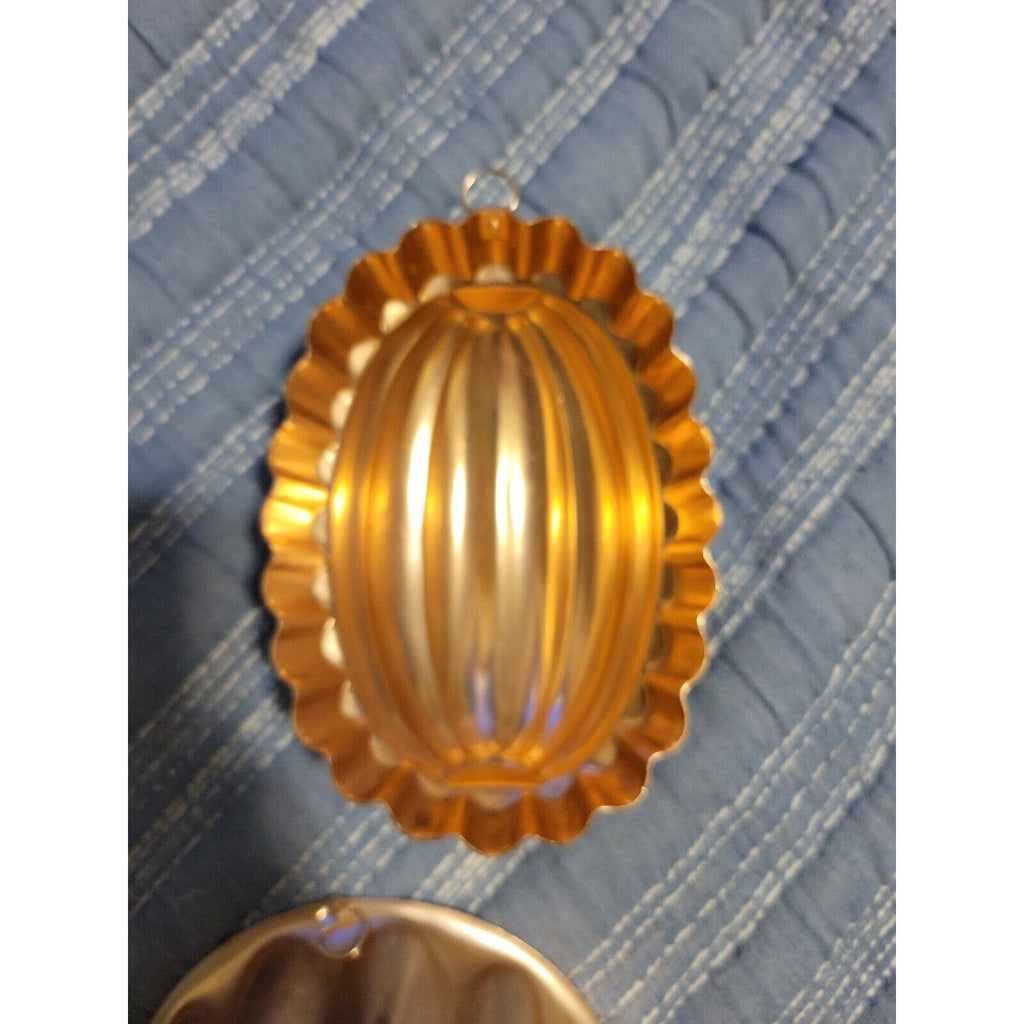 Set of 3 Mid Century Copper Molds Wall - 9-1/2" (3-1/2 cups, 7" (2-1/2) & 4 cups