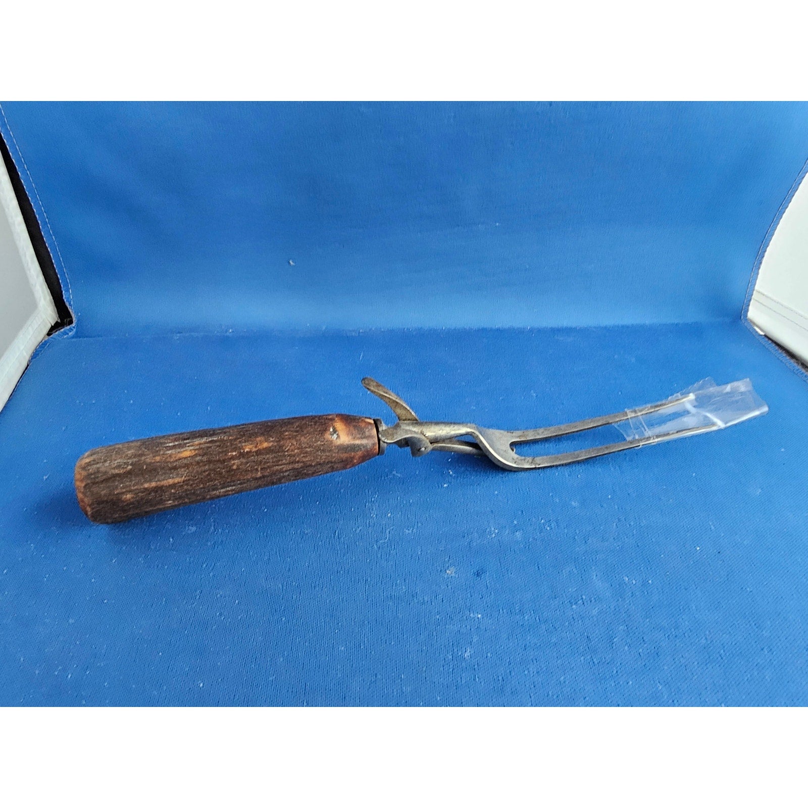 Vintage 2-Prong Meat Carving Fork w/Antler Handle - 12” Length
