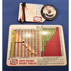 Set of 2 Safe Scuba Diving Tables NASDS - Diving Tables, Time Calculator