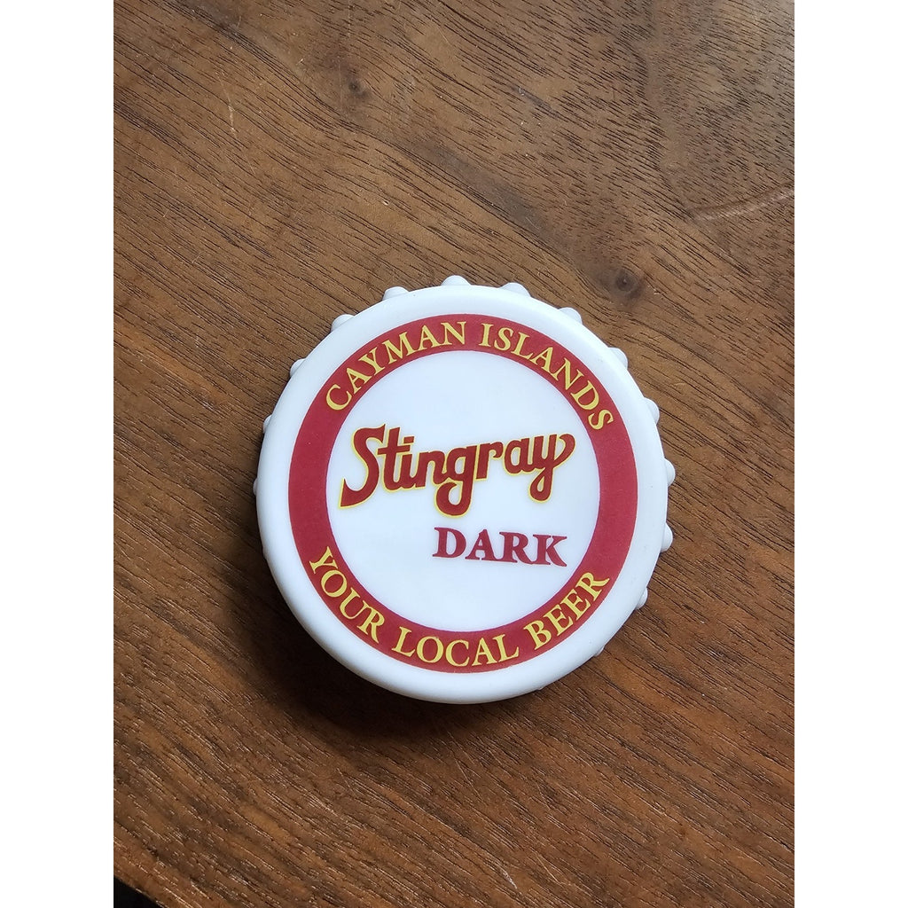 Vintage Stingray Dark "Your Local Beer" Grand Cayman Islands Bottle Cap Opener