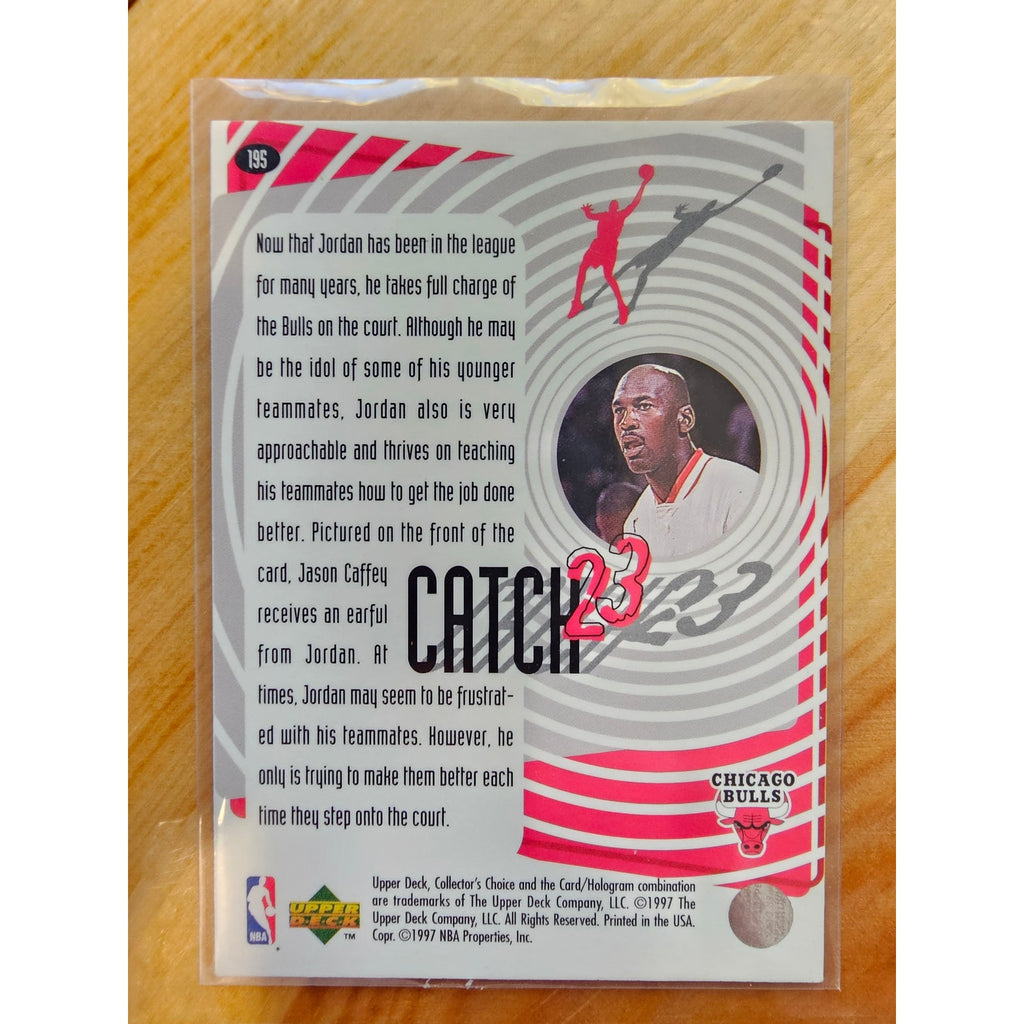 Michael Jordan 1997-1998 Upper Deck Catch 23 #195 - Chicago Bulls - NBA