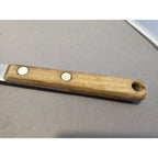 Vintage Maid off Honor Stainess Steel Slotted Serving Spoon w/Wood Handle - USA