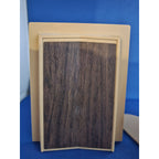 Vintage/Mid-Century Yellow & Brown Molded Plastic Book Ends/Stands