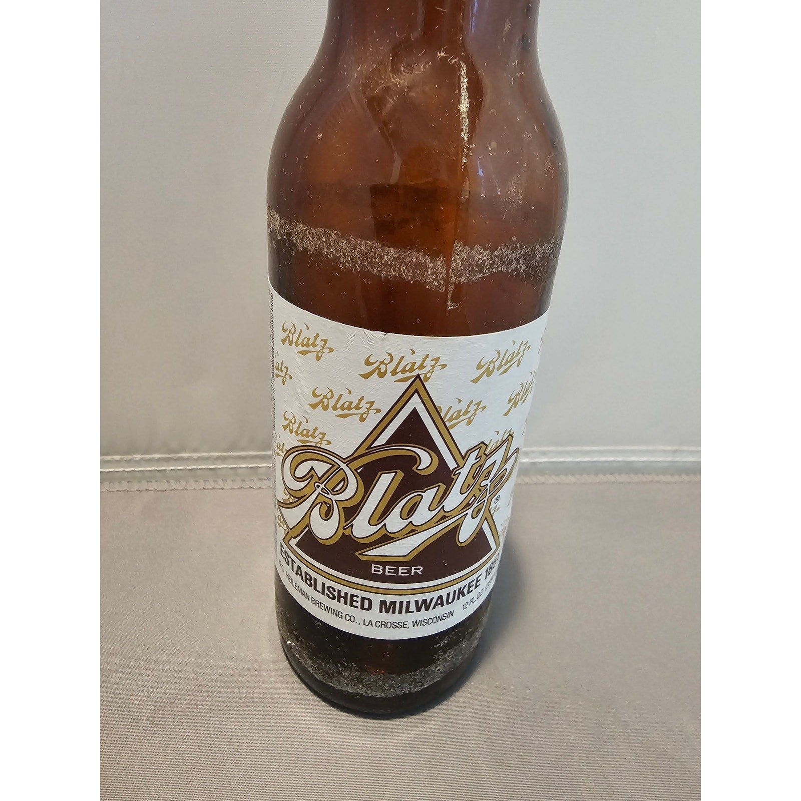 Vintage Blatz Beer Brown 12oz Bottle - La Crosse, WI