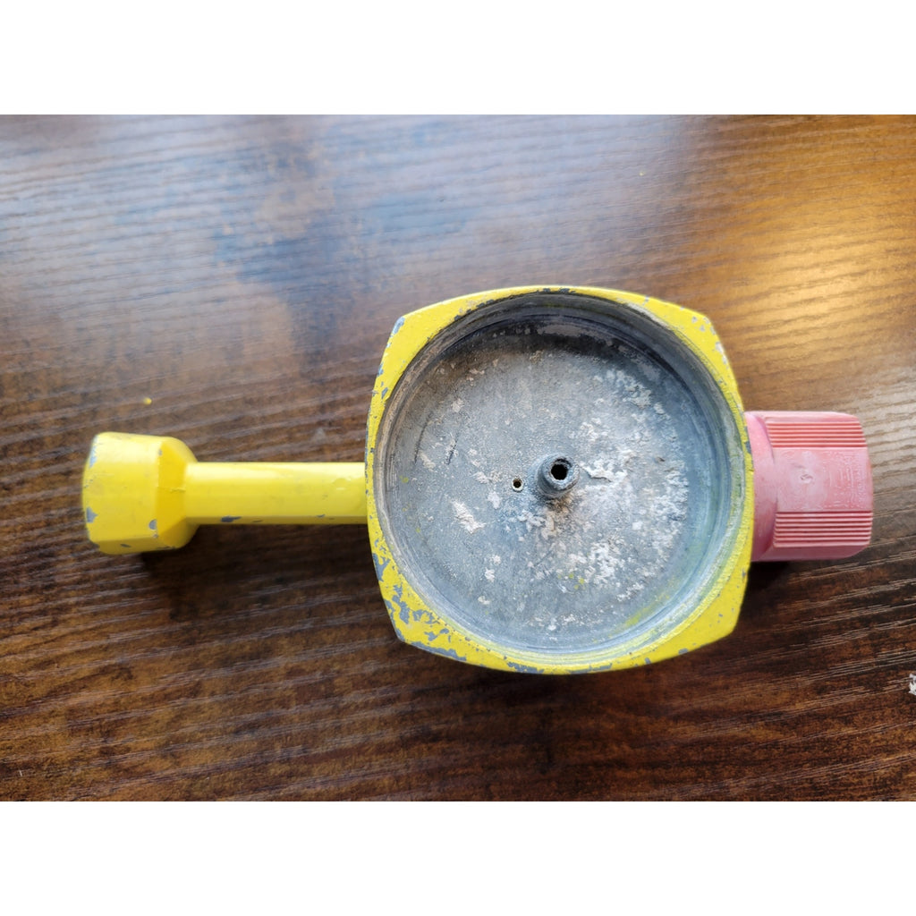 Vintage Yellow Ortho Lawn Fertilizer Sprayer Attachment by Chevron Chemical