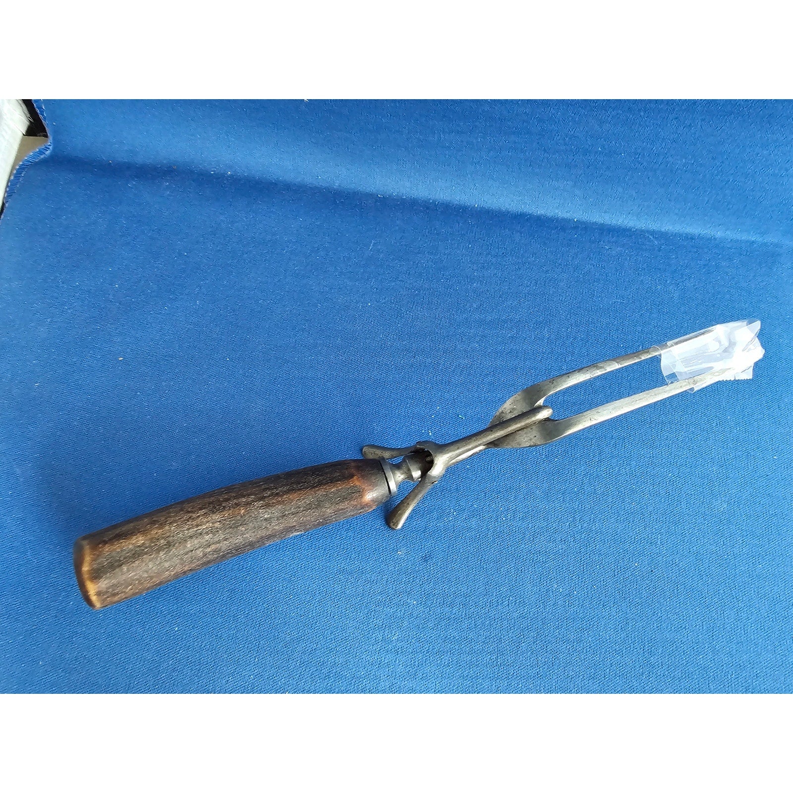 Vintage 2-Prong Meat Carving Fork w/Antler Handle - 12” Length