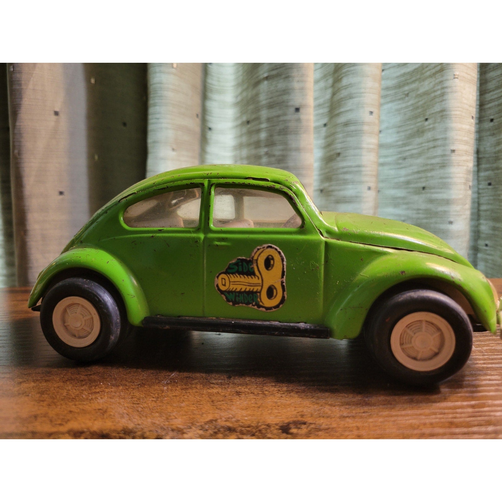 Vintage Tonka Green Side Winder VW Bug - 52680 - USA