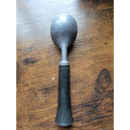 Vintage Aluminum Metal Ice Cream Scoop w/Black Plastic Handle