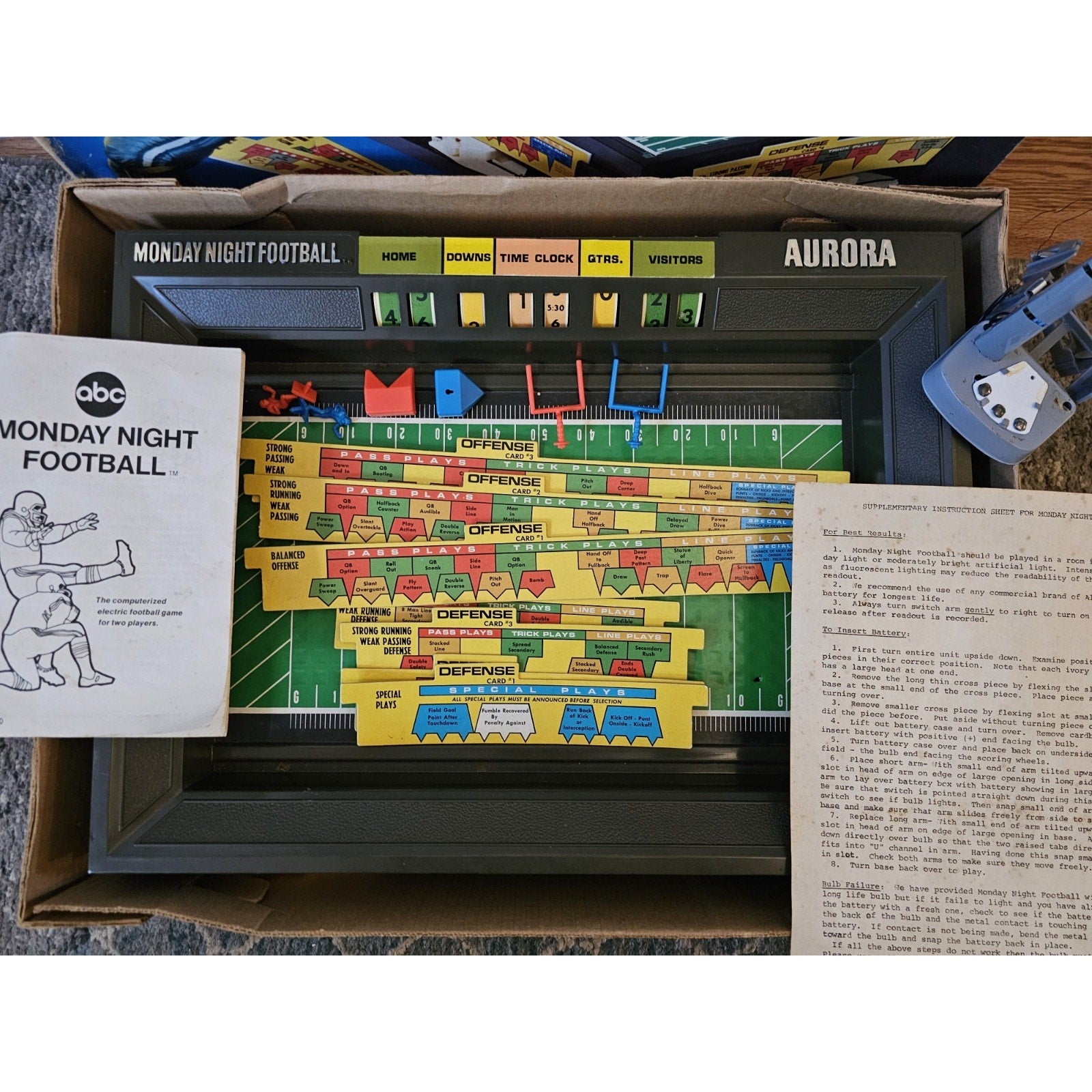 Vintage 1972 ABC Aurora Monday Night Football Game Roger Staubach Edition