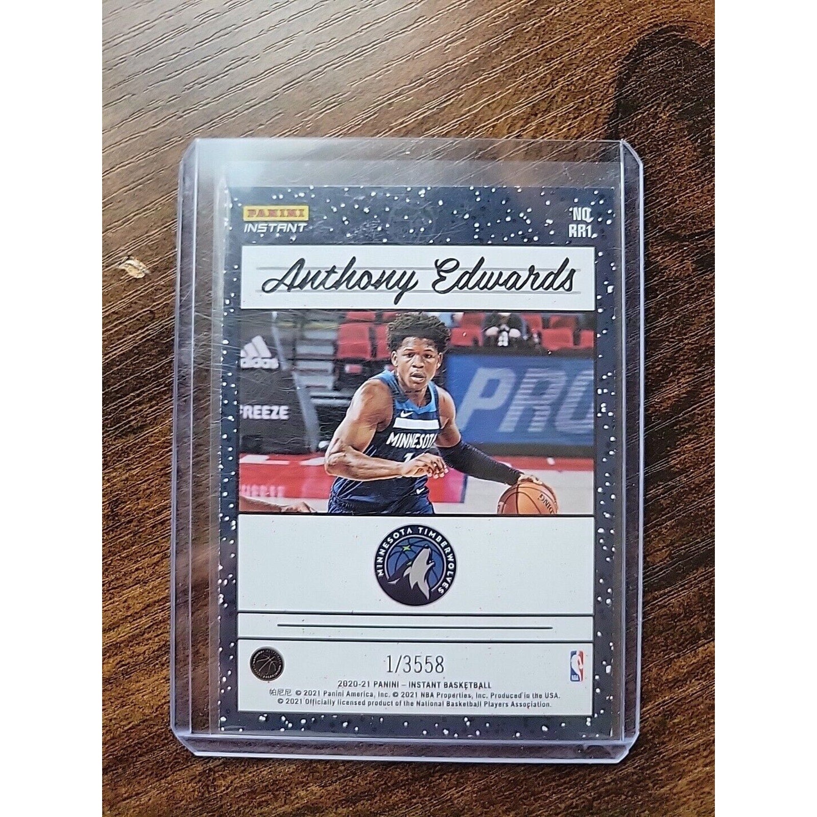 Anthony Edwards 2020-21 Panini Instant #RR1 Rated Rookie sp 1/3558