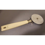 Vintage Ekco Pizza Cutter/Wheel/Slice Ivory Handle Stainless Steel USA - 8" (in)