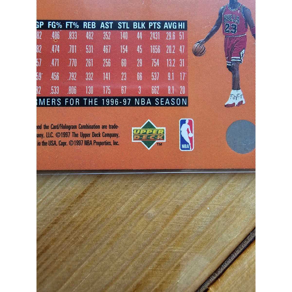 Michael Jordan 1997-1998 Upper Deck CC #159 Game Night - Chicago Bulls - NBA