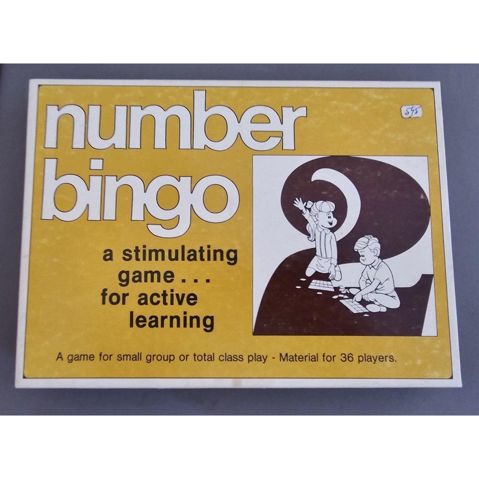Vintage Number Bingo (Yellow Box) T-102 by Trend Enterprises - for 36 Players
