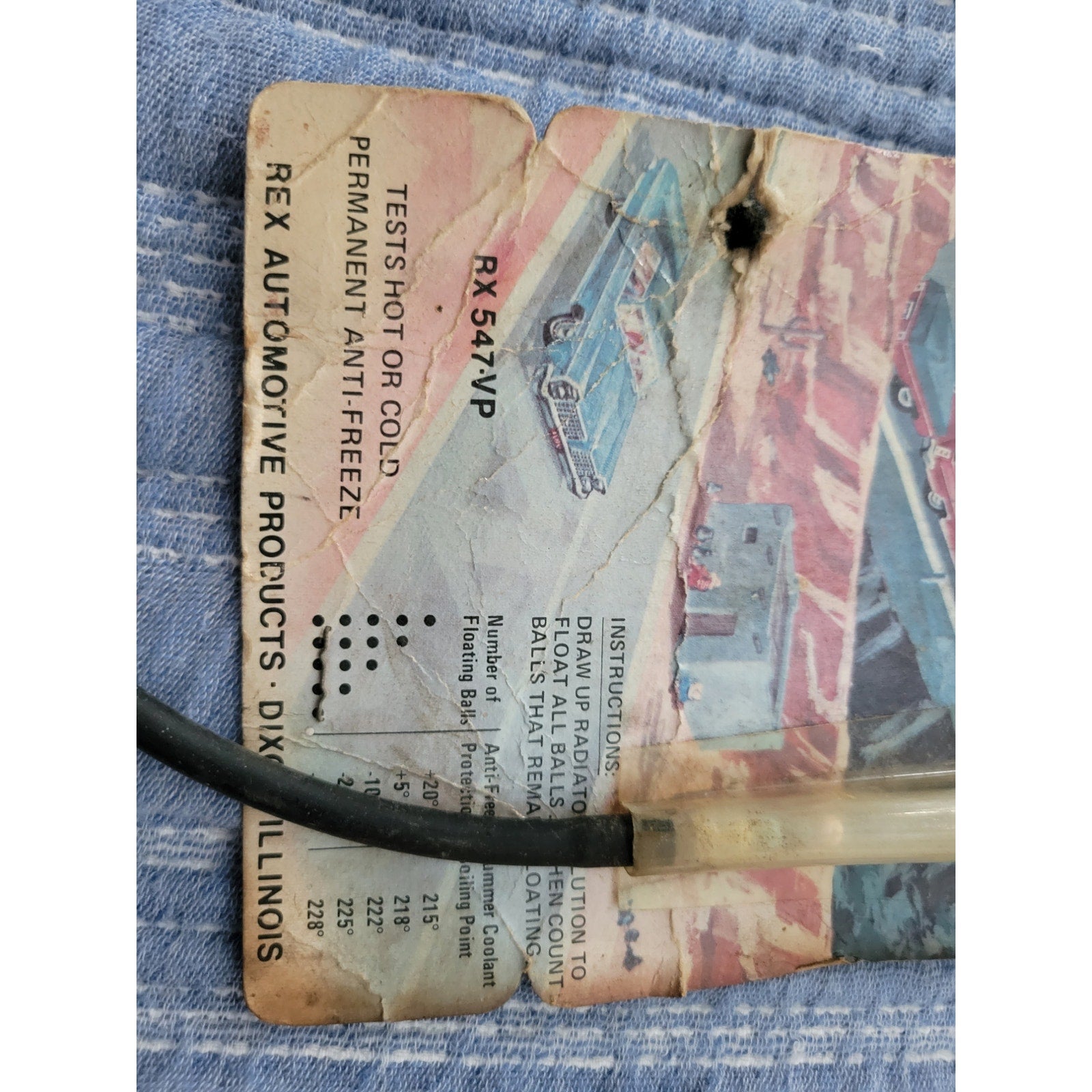 Rex "Compact" Anti-Freeze and Summer Coolant Tester RX 547-VP