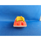 Vintage Fisher-Price #124 - Red Fire Truck w/Yellow Ladder