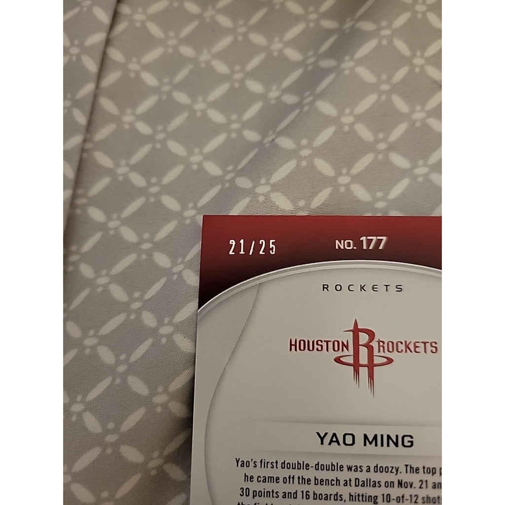 Yao Ming 2024-25 Panini Totally Certified #177 - Mirror White Platinum /25