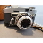 Vintage Graphic 35 Rangefinder Camera w/Case, Light Meter, Flash & Lenses
