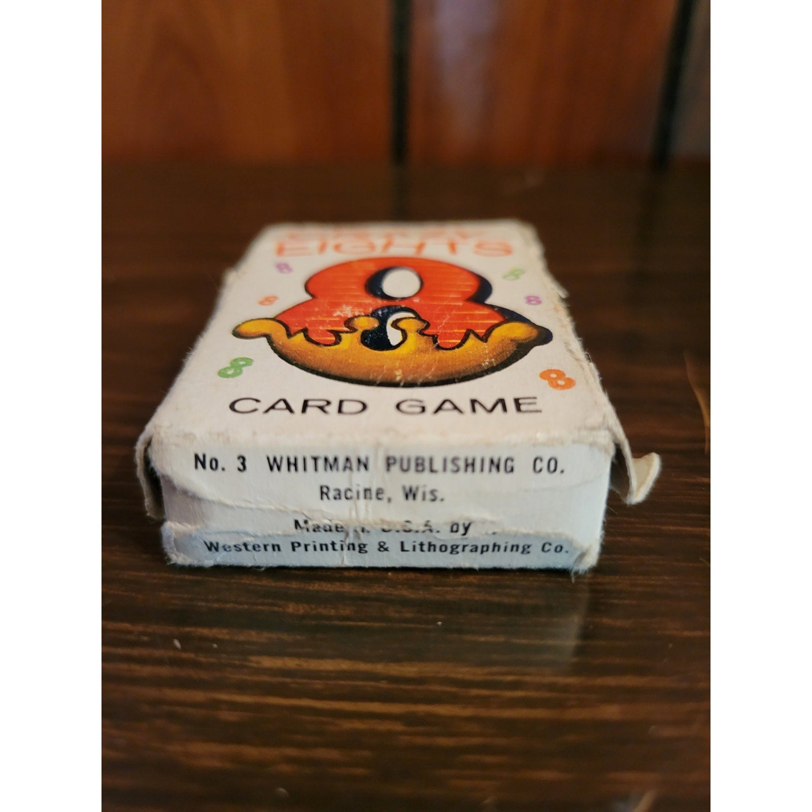 Vintage Whitman No. 3 Crazy Eights Mini Game - 43 Cards w/box instructions